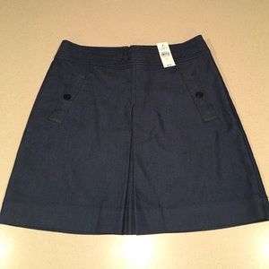 LOFT Denim Skirt Functional Pockets NEW